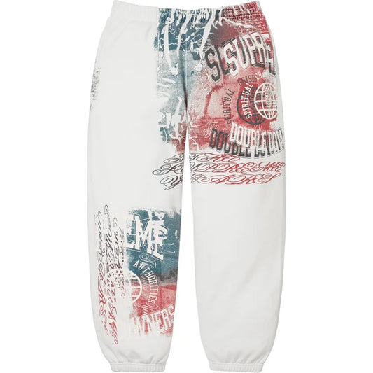 Supreme overprint sweatpants