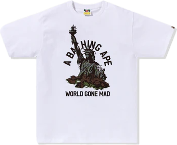 Bape A Bathing Ape Statue Of Liberty Tee