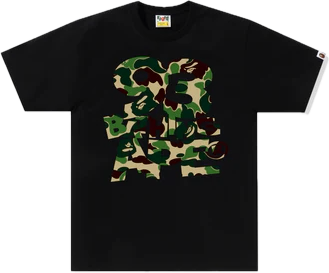 Bape A Bathing Ape ABC Camo 93 Tee Black