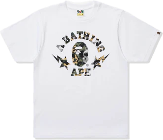 Bape A Bathing Ape 1st Camo Crazy Sta College Tee