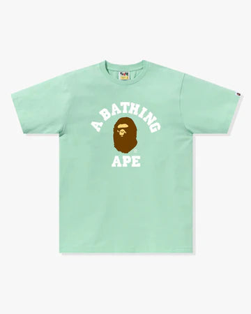 Bape A Bathing Ape College Logo Tee Green