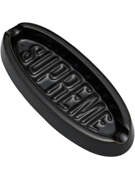 Supreme Black Oval Ashtray