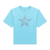 Sp5der Big Star Rhinestone Tee Blue