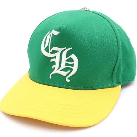 Chrome Hearts Green CH Trucker Logo Hat
