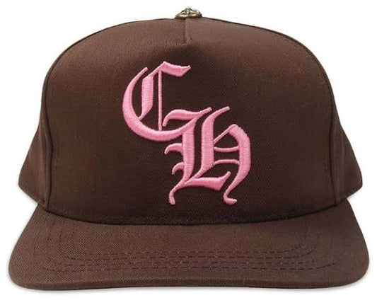 Chrome Hearts “Brown/Pink” CH Trucker Logo Hat