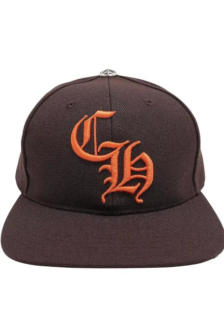 Chrome Hearts “Brown/Orange” CH Trucker Logo Hat