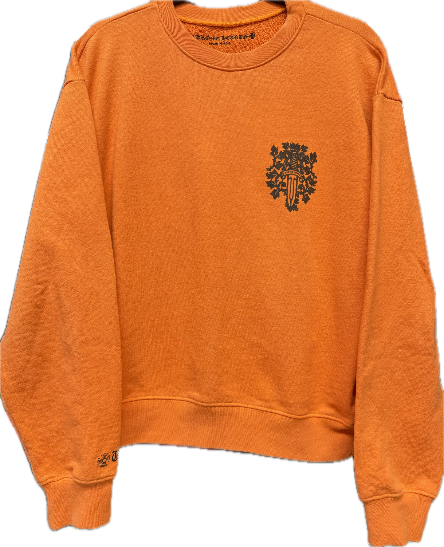Chrome Hearts Vine Dagger Crewneck Orange