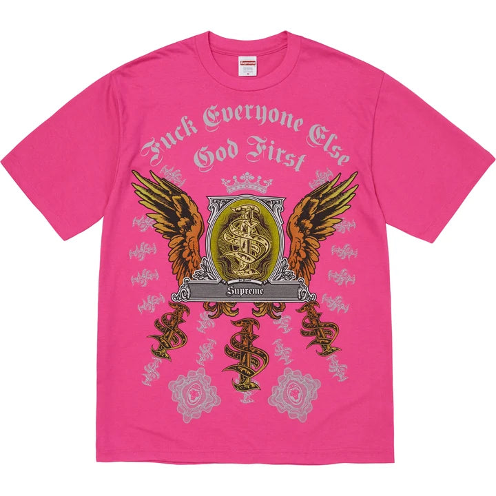 Supreme “Money” Tee Pink FW26