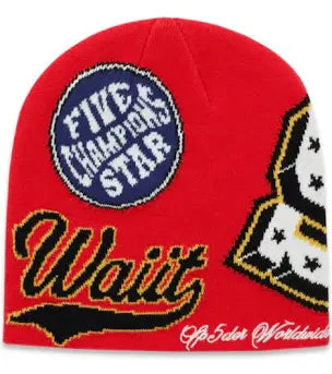 Sp5der District V Beanie Red