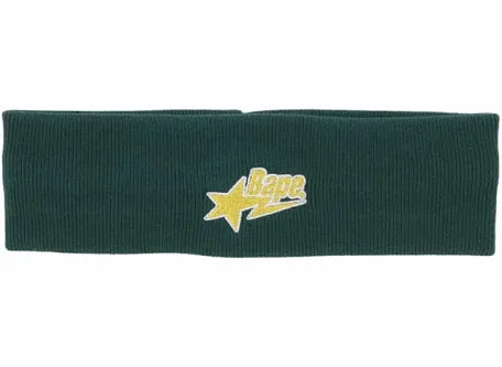 A Bathing Ape Bape Green Sta Headband