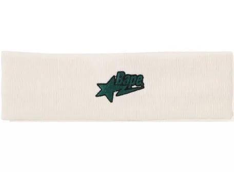 A Bathing Ape Bape White Sta Headband