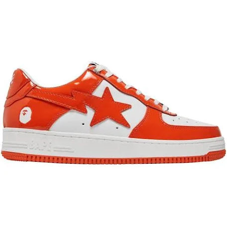 A Bathing Ape Bape Patent Leather Orange