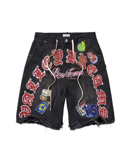 Vale Workshop Denim Jorts Black