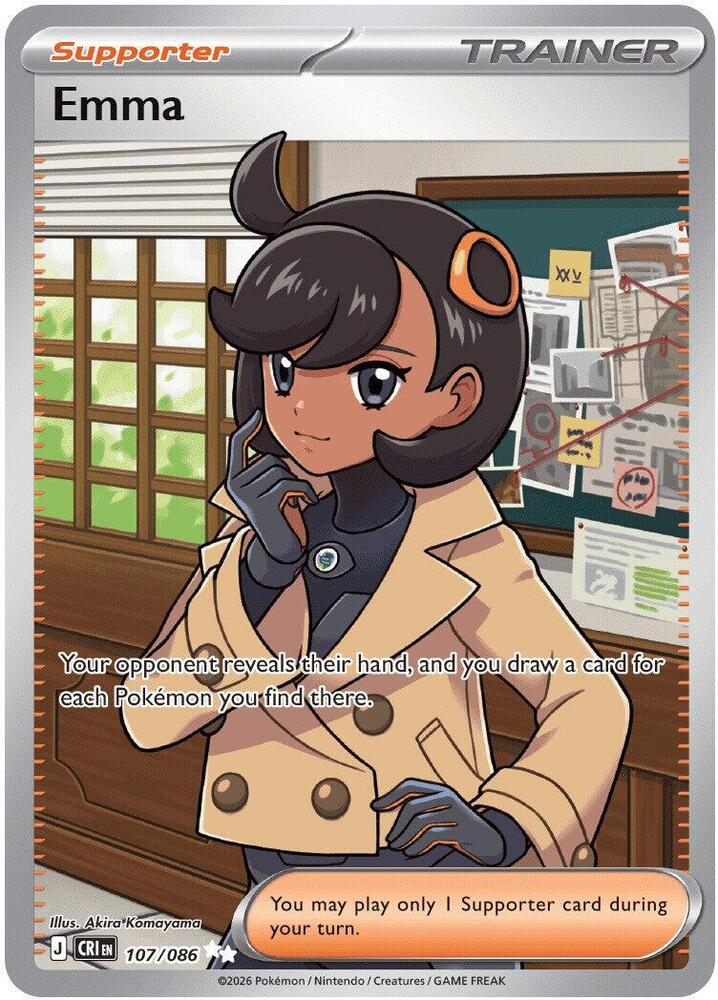 PK Emma Trainer Supporter Card (I.R.)