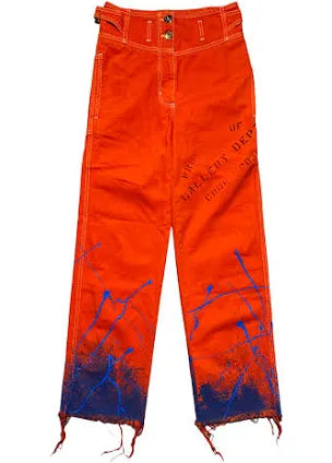 Gallery Dept. x Lanvin Orange Painter Denim