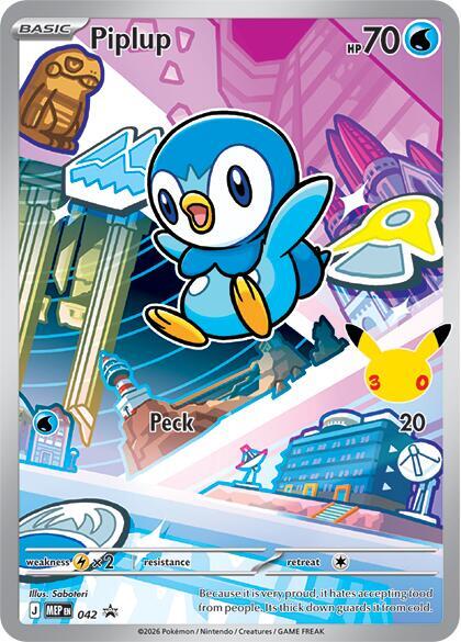 PK Piplup Card (M.E.P.)
