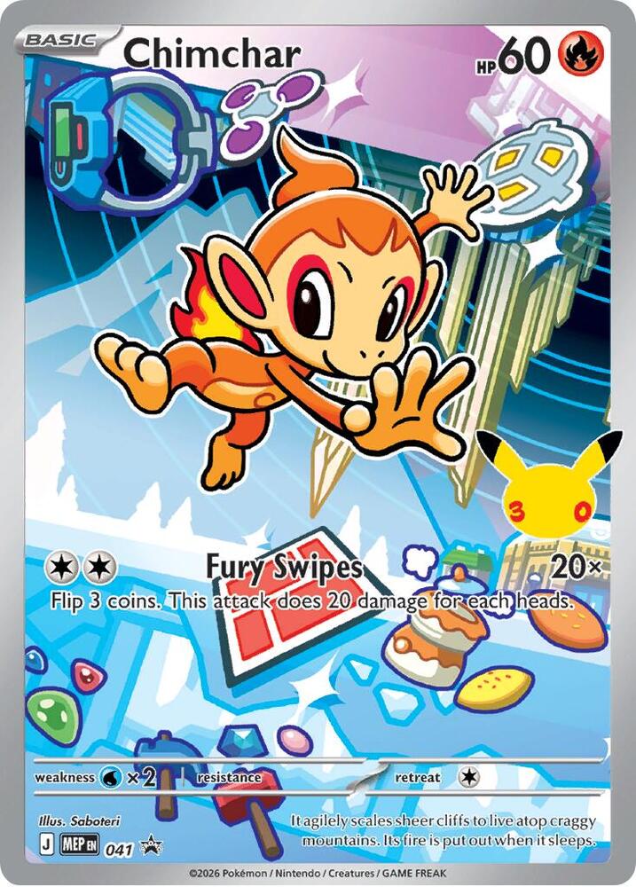PK Chimchar Card (M.E.P.)