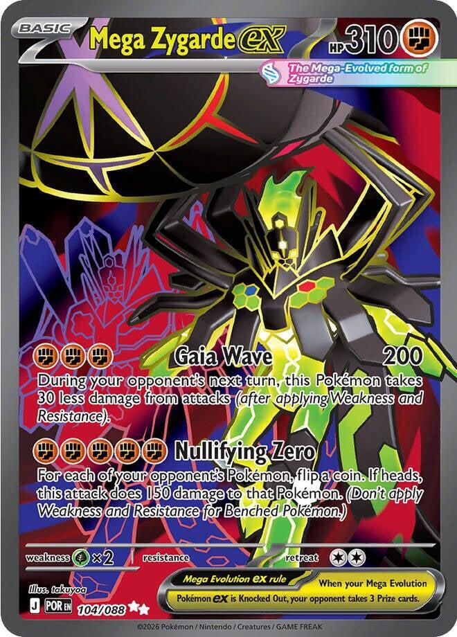 PK Mega Zygarde ex Card (I.R.)