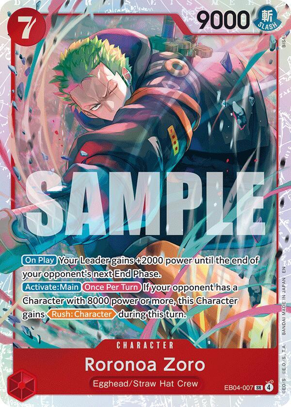 OP Roronoa Zoro Card (S.R)