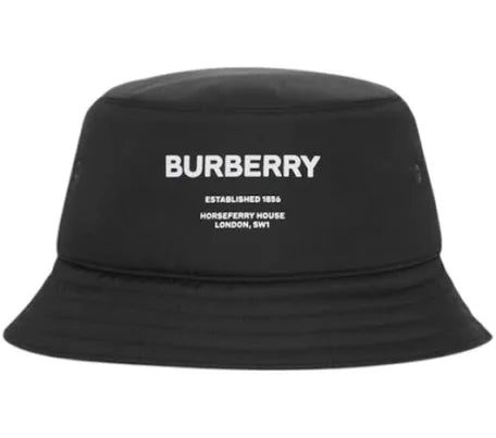Burberry Nylon Bucket Hat Black