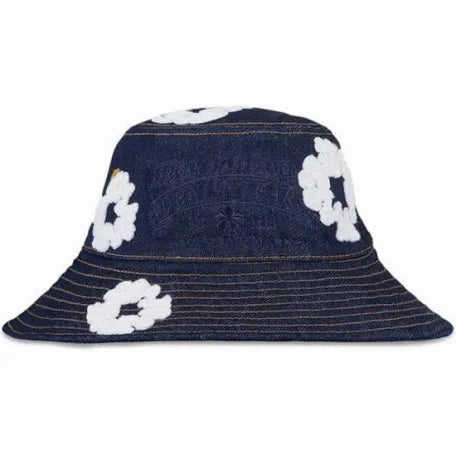 Denim Tears Bucket Hat Indigo Wash Blue