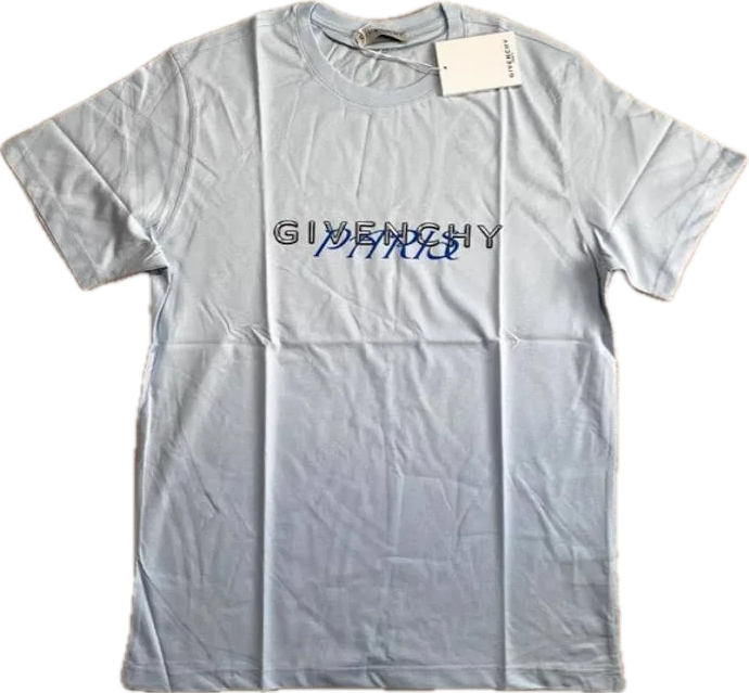 Givenchy Paris Amore Logo Tee Blue