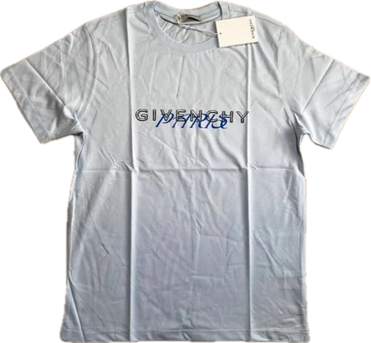 Givenchy Paris Amore Logo Tee Blue