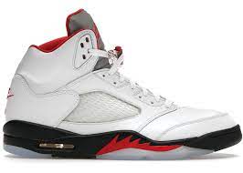 Jordan 5 Retro "Fire Red Silver Tongue"