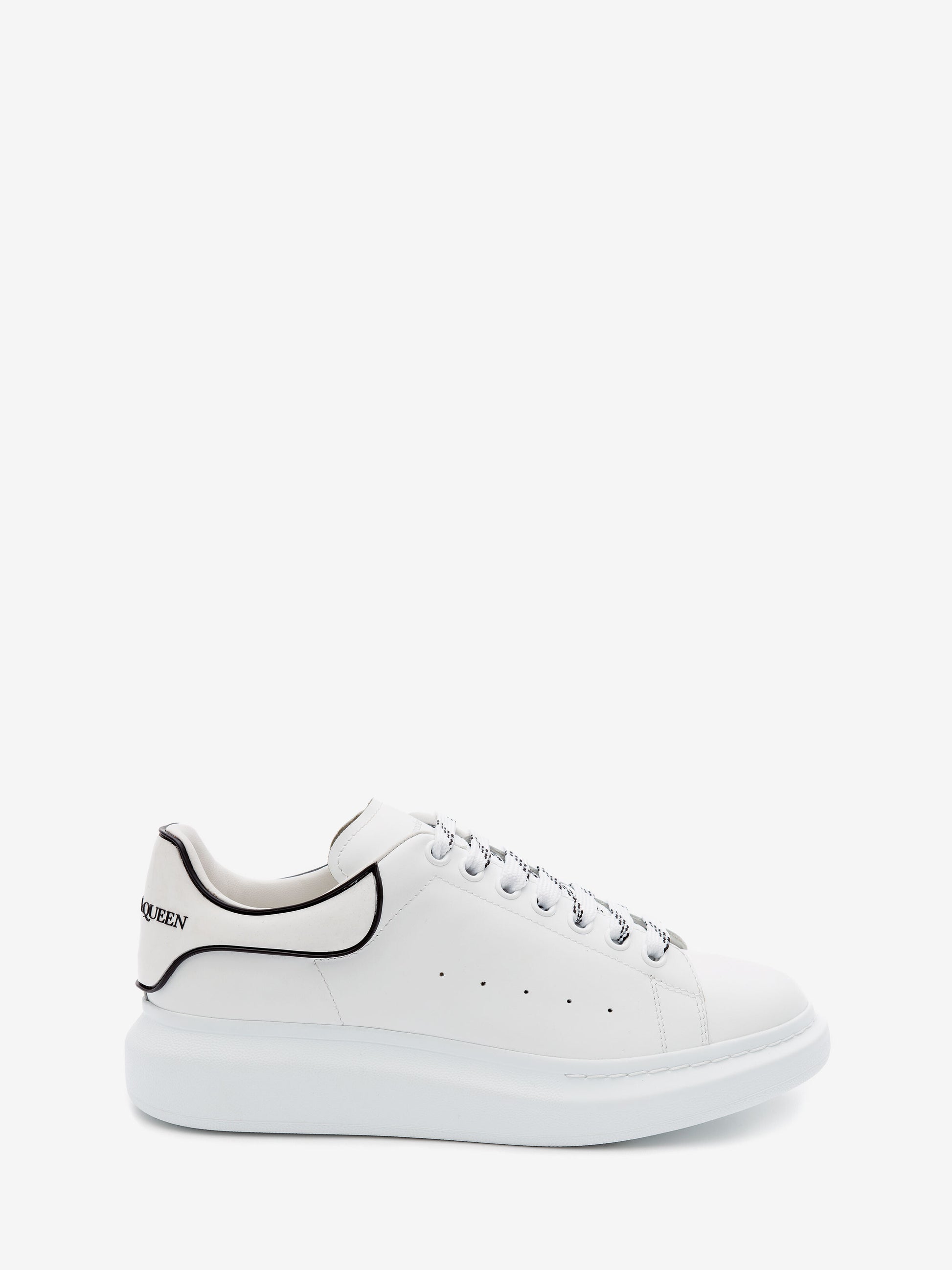 Alexander McQueen Oversized Sneaker White (Black Outline) – Hub City Soles