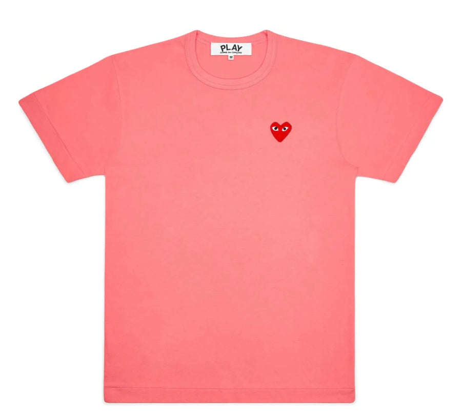 Comme Des Garçons Play "Small Heart" Tee Pink