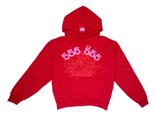 Spider Worldwide "Red Angel #555" Hoodie Red