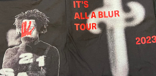 21 Savage It’s All A Blur “Knife” Tee Black