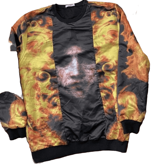 Givenchy “Vintage Flames” Crewneck Silk