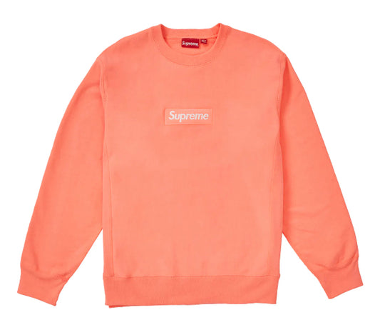 Supreme Box Logo Crewneck (FW18) Fluorescent Pink