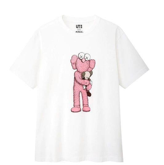 Kaws x Uniqlo “Pink BFF” Tee White