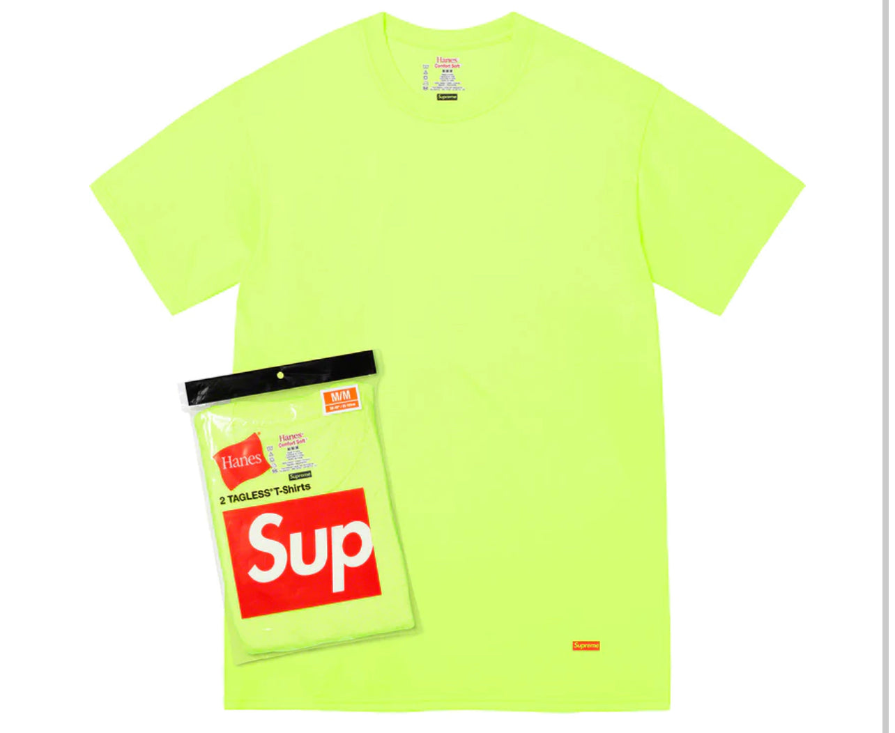 Supreme Hanes Tees “Neon” (SS23)