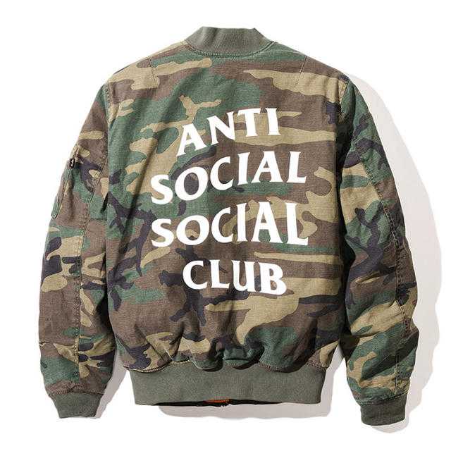 Anti Social Social Club x Alpha Industries MA-1 Bomber Camo