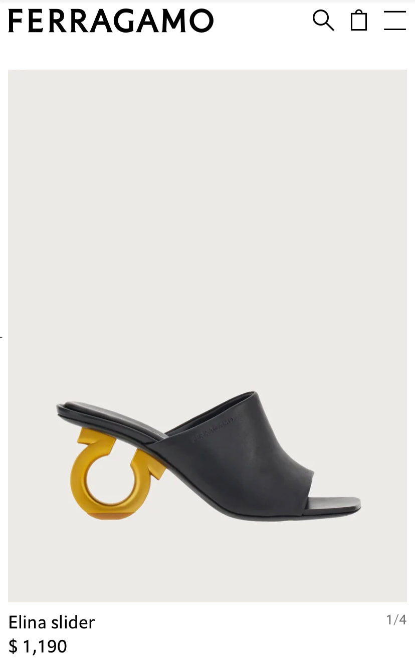 Ferragamo “Elina” Slider Heels