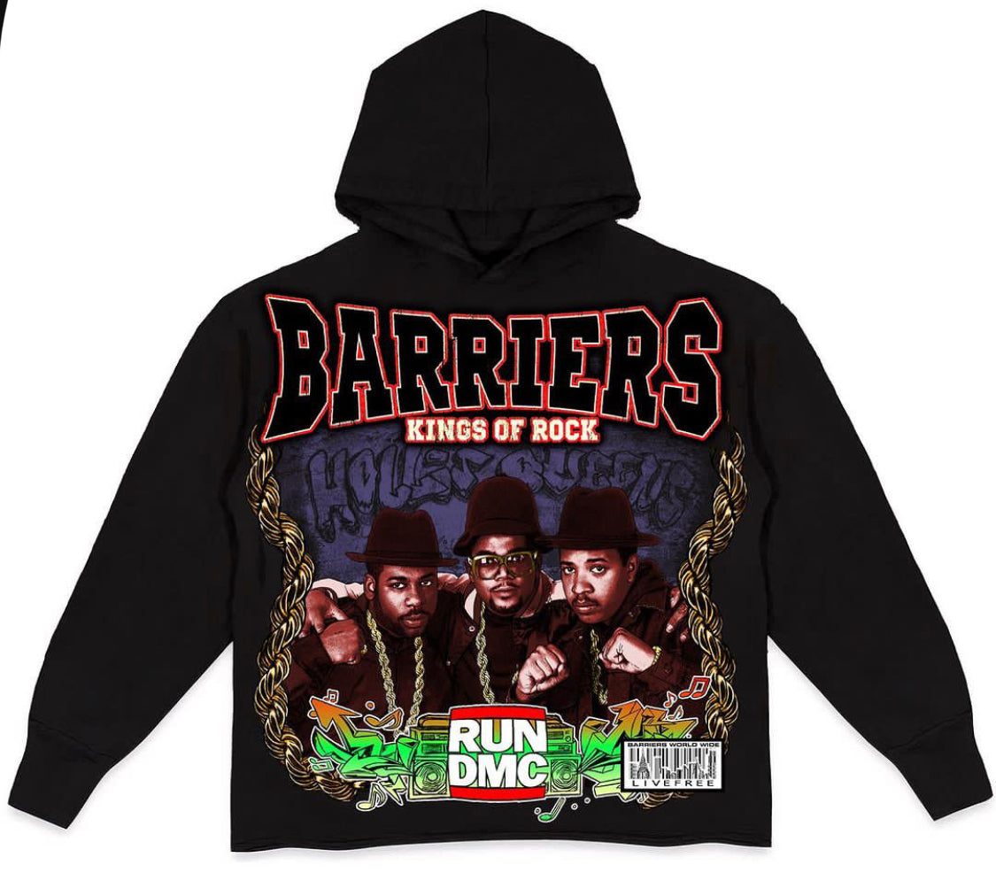 Barriers x RUN DMC "Tougher Than Leather" Hoodie Black