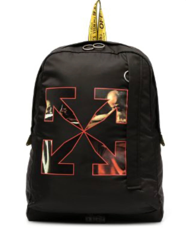 Off-White Caravaggio Logo Backpack Black